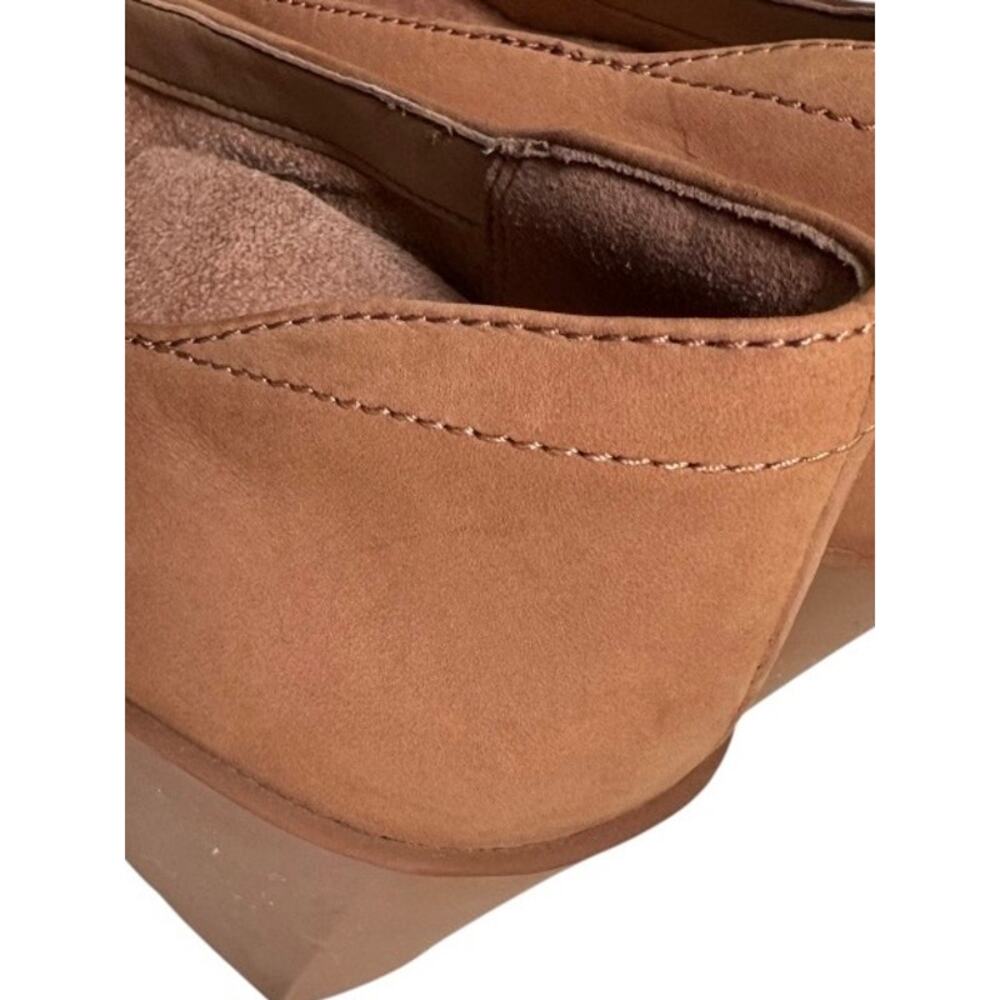 Vionic Sereno Tan Cognac Wedge Pumps Comfort Shoes Round Toe Size 6.5 - Picture 7 of 12